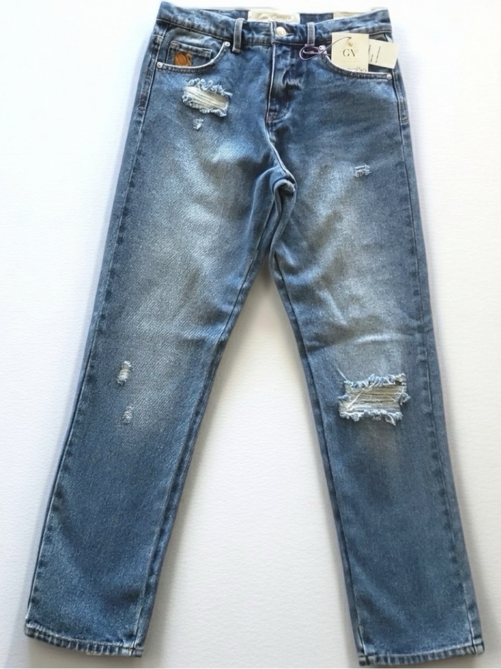GLORIA VANDERBILT x Christian Siriano Miles Straight Mid Rise Jeans--NWT--26
